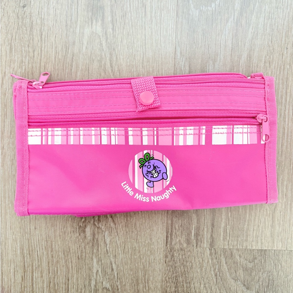 Little Miss Naughty Pink Makeup Bag Pencil case clutch